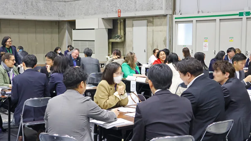 Japan MICE EXPO 2025の商談風景